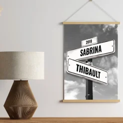 Affiche personnalisée message - Destination NYC|Cadeaux.com Online