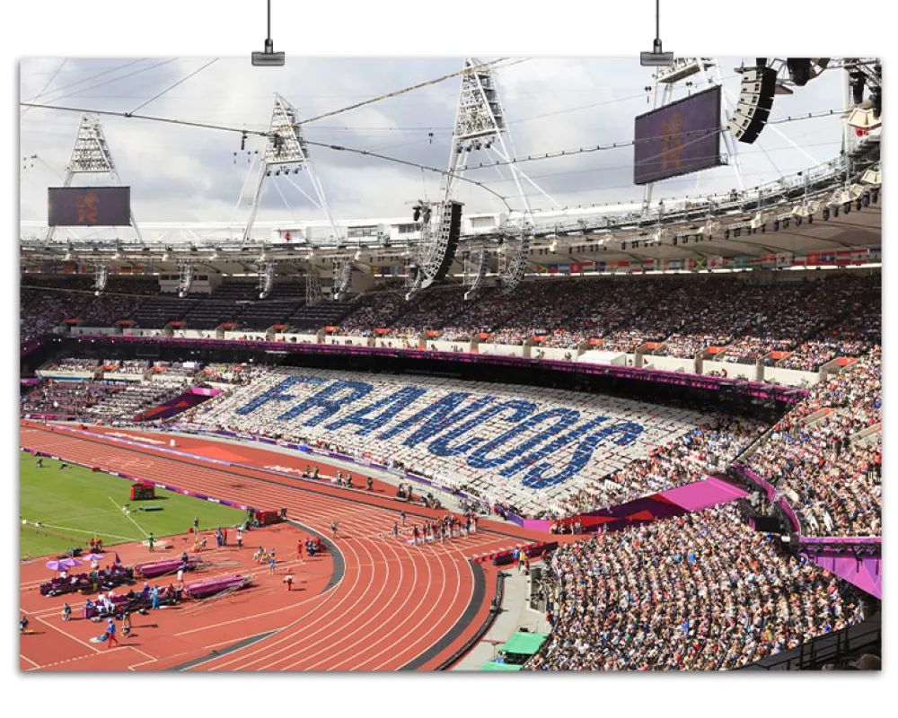 Affiche personnalisée sport - Stade|Cadeaux.com Discount