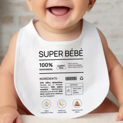 Bavoir bébé personnalisé - Composition d'un bébé|Cadeaux.com