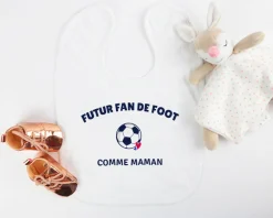 Bavoir bébé personnalisé - Football|Cadeaux.com Hot