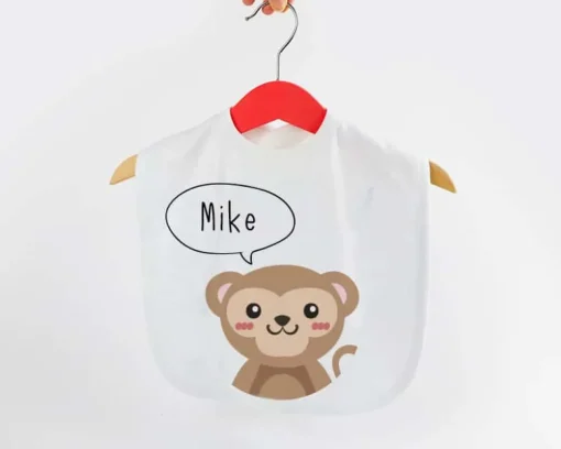 Bavoir bébé Personnalisable - Animaux|Cadeaux.com Clearance
