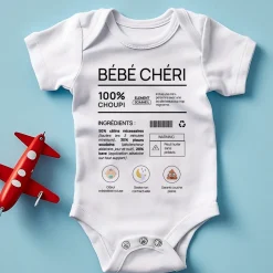 Body bébé personnalisé - Composition d'un bébé|Cadeaux.com