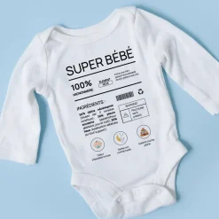 Body bébé personnalisé - Composition d'un bébé|Cadeaux.com