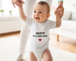 Body bébé personnalisé - Message|Cadeaux.com Outlet