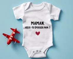 Body bébé personnalisé - Message|Cadeaux.com Outlet