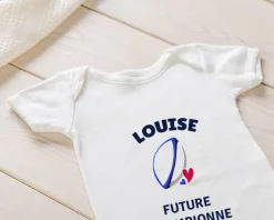 Body bébé personnalisable - Rugby|Cadeaux.com