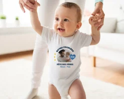 Body bébé personnalisable - Première Fête des Pères|Cadeaux.com Best