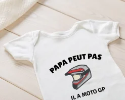 Body bébé personnalisable - Moto|Cadeaux.com