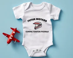Body bébé personnalisable - Moto|Cadeaux.com