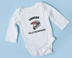 Body bébé personnalisable - Moto|Cadeaux.com