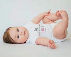 Body personnalisé pour bébé - Naissance - Rose|Cadeaux.com Hot