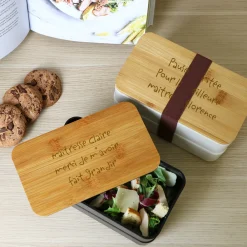Boite à bento personnalisée - Mots d'enfants pour maitresse|Cadeaux.com Best