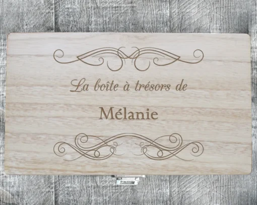 Boîte à Bijoux Gravée Trésors de ...|Cadeaux.com Hot