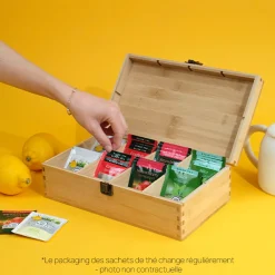 Boîte à thé gravée personnalisée - Scrabble|Cadeaux.com Outlet