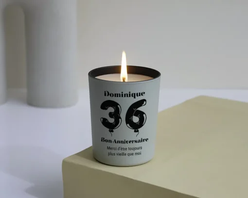 Bougie personnalisable parfumée - Ballons d'anniversaire|Cadeaux.com Best