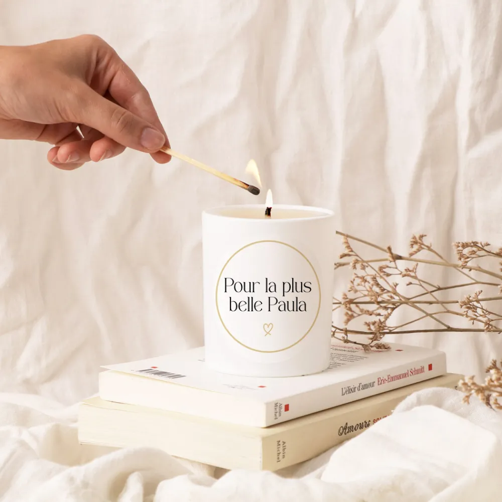 Bougie personnalisée - Prénom|Cadeaux.com Best