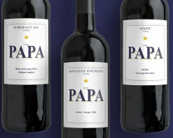 Bouteille de vin de Bordeaux personnalisée papa - Message|Cadeaux.com Clearance