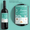 Bouteille de vin de Bordeaux personnalisée papa - Family Circus|Cadeaux.com Hot