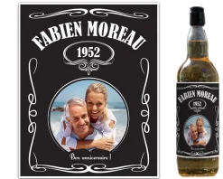 Bouteille de whisky personnalisée - Photo|Cadeaux.com