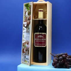 Bouteille et caisse à vin personnalisée - Multi-photos|Cadeaux.com Best