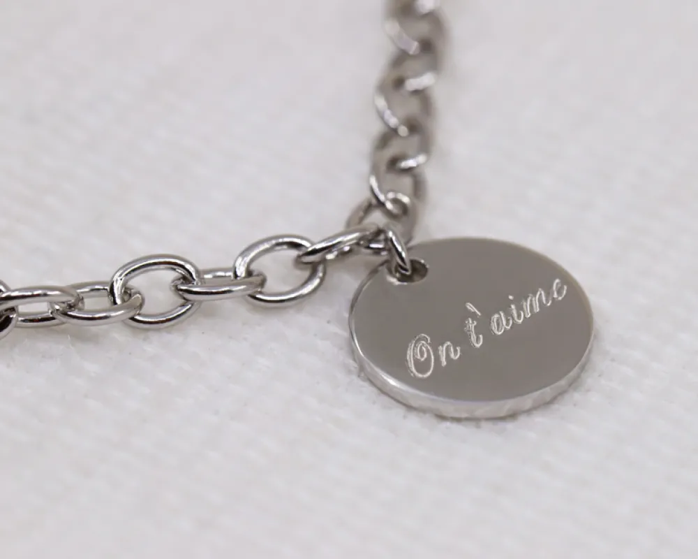 Bracelet médailles - Argent véritable|Cadeaux.com Outlet