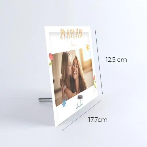 Cadre en verre personnalisé - Amour Fleuri|Cadeaux.com Sale
