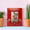 Cadre métal rouge gravé Maman|Cadeaux.com Outlet