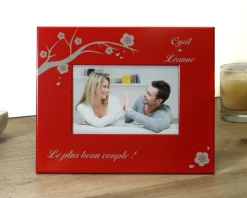 Cadre métal rouge un Air de Printemps|Cadeaux.com Hot