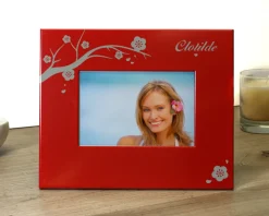 Cadre métal rouge un Air de Printemps|Cadeaux.com Hot