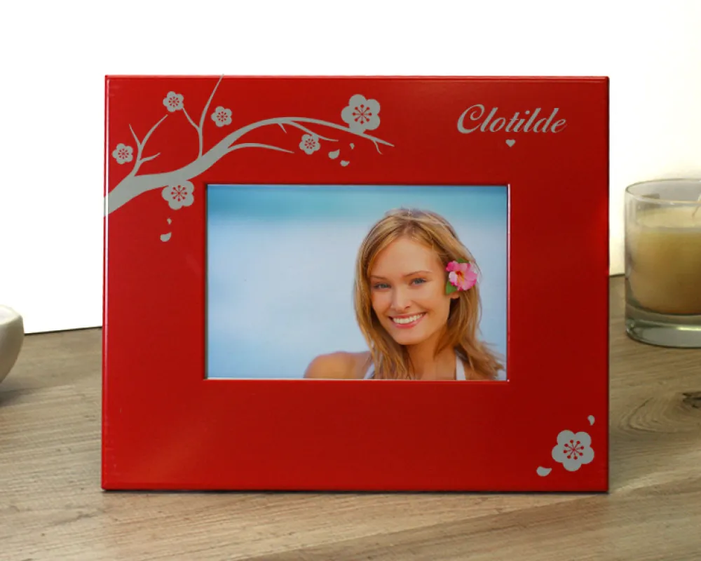 Cadre métal rouge un Air de Printemps|Cadeaux.com Hot