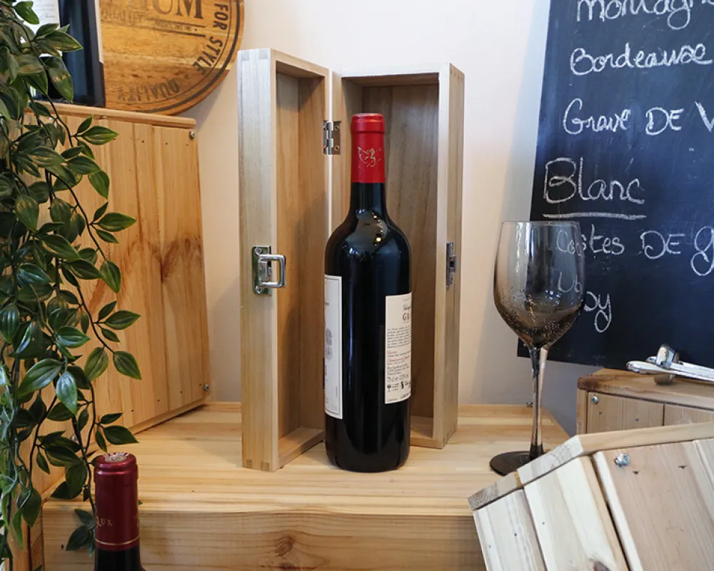 Caisse à vin personnalisée en bois - Veux-tu être ... ?|Cadeaux.com Outlet