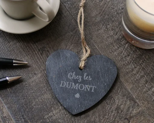 Coeur Ardoise à suspendre Famille|Cadeaux.com Outlet