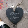 Coeur Ardoise à suspendre Mariage|Cadeaux.com Hot