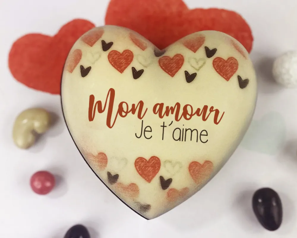 Coeur tout chocolat personnalisé - Amour|Cadeaux.com Sale