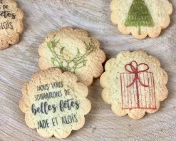 Coffret biscuits Personnalisable - Aux 3 saveurs - Noël|Cadeaux.com Best