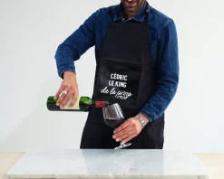Coffret cuisine - Tablier noir et planche apéro personnalisés|Cadeaux.com Hot