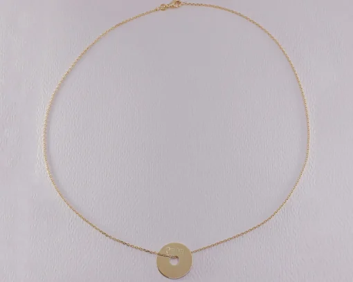 Collier homme personnalisé jeton sur chaîne|Cadeaux.com Discount