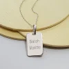 Collier plaque Homme en Argent véritable|Cadeaux.com