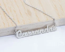 Collier Prénom - Plaqué or 18 carats, Argent ou Argent rosé|Cadeaux.com Discount