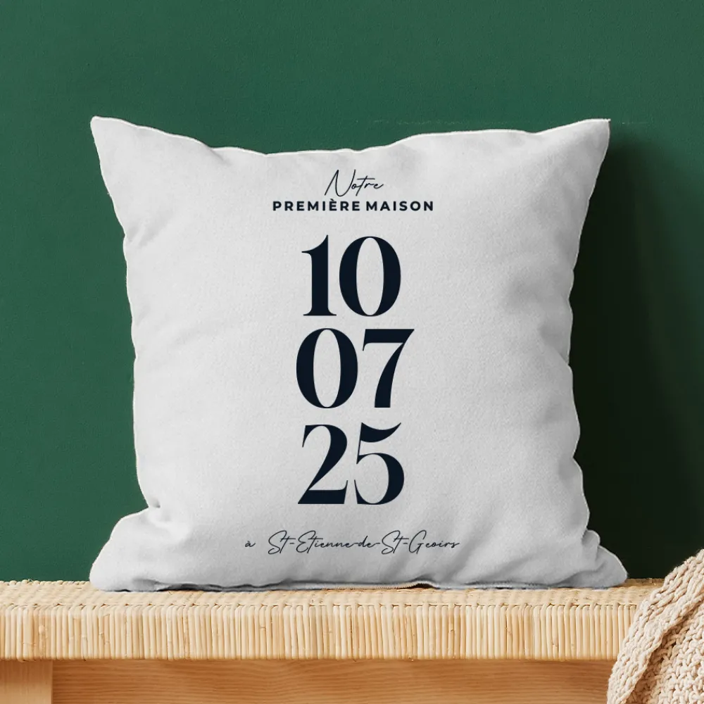 Coussin personnalisé - Date Marquante|Cadeaux.com Clearance