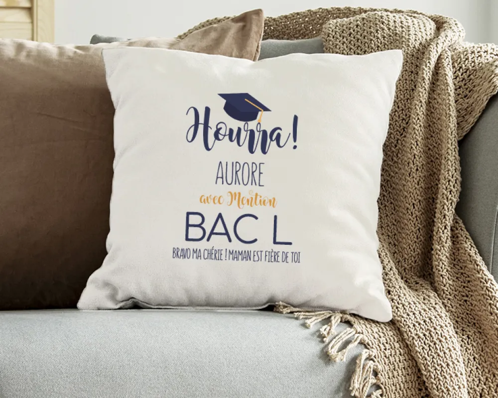 Coussin personnalisé - Diplômé(e)|Cadeaux.com Best
