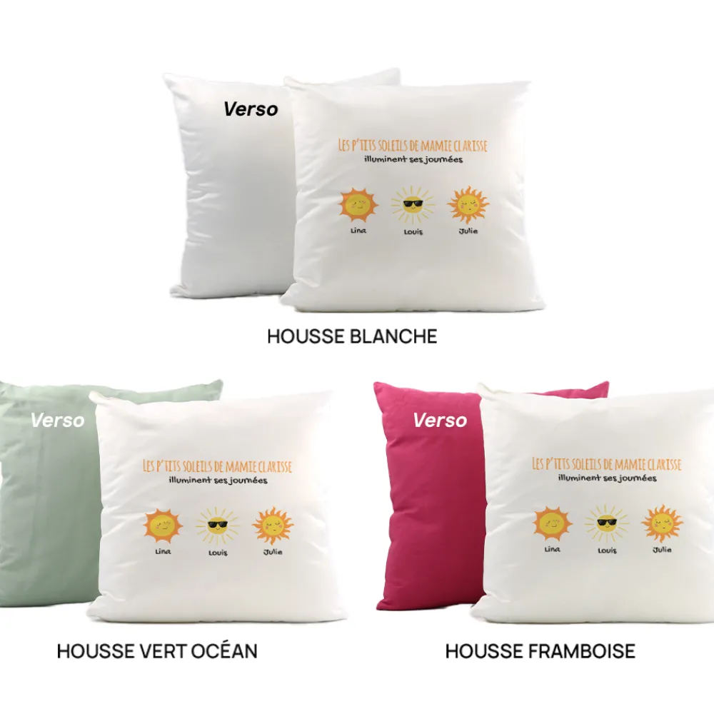 Coussin personnalisé - Famille Soleils|Cadeaux.com Clearance
