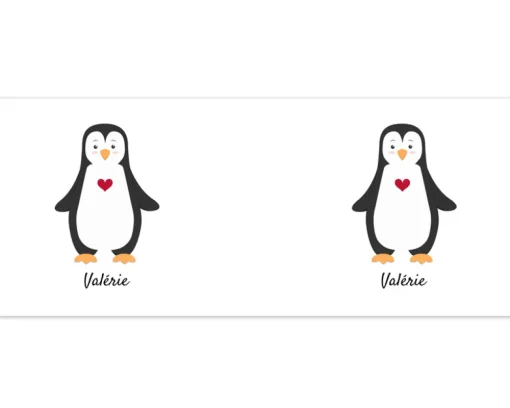 Duo de mugs personnalisés prénoms couple - Pingouins|Cadeaux.com Hot