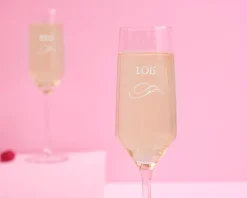 Flûtes à champagne personnalisées - Prénom|Cadeaux.com Outlet