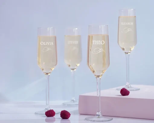 Flûtes à champagne personnalisées - Prénom|Cadeaux.com Outlet