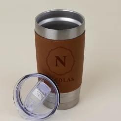 Gourde en cuir personnalisée - Monogramme|Cadeaux.com Clearance