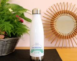 Gourde isotherme en inox personnalisable - Collection bougies d'anniversaire Homme|Cadeaux.com Outlet