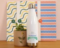Gourde isotherme en inox personnalisable - Collection bougies d'anniversaire Homme|Cadeaux.com Outlet