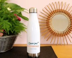 Gourde personnalisable - J'peux pas j'ai pétanque|Cadeaux.com New