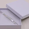 Gourmette gravée Homme en Argent poli|Cadeaux.com